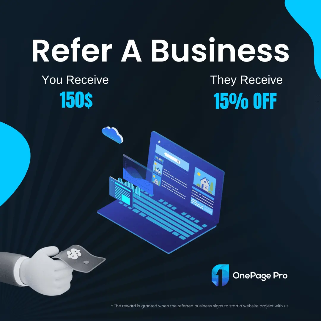 Refer a Business and Get 150$